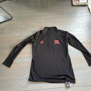 Rutgers Adidas Quarter Zip Pullover